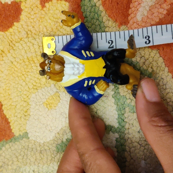 Vintage Beauty & the Beast PVC Figure Cake Topper Disney Applause Ball - Picture 2 of 4